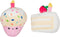 Pearhead Happy Birthday Cake Cat Toy Set, Stuffed Birthday Cake and Cupcake