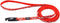 Coastal Li’l Pals Reflective Leash - Extra-Narrow Width, Red with Reflective Bones and Triangles, 3/8” x 6’