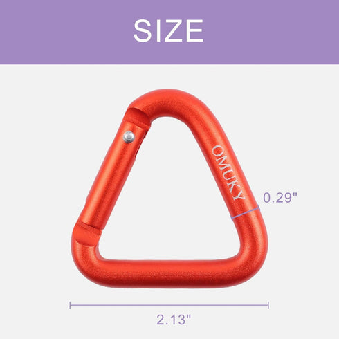 OMUKY Multicolor Carabiners Hook Clips, Camping Accessories Buckle for Outdoor Hiking Traveling