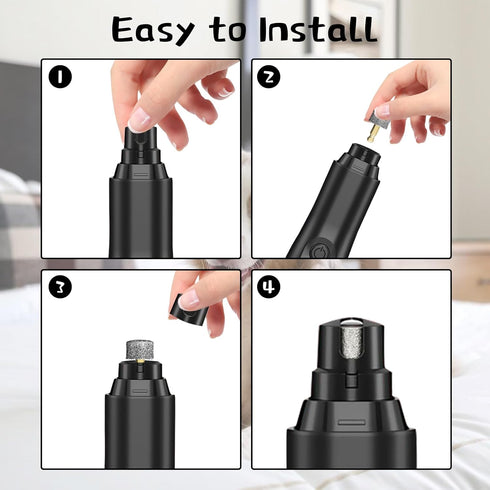 5Pcs Dog Nail Grinder Diamond Tip Replacement Heads, Replaceable Paws Grooming Accessories