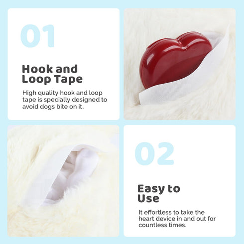 ALL FOR PAWS Heartbeat Dog Toy with Warm Bag for Puppy Anxiety Relief & Sleep Aid, Heartbeat Stuffed Animal Dog Toy