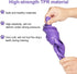 Indestructible Dog Flying Disc, Interactive Soft Lightweight Flyer for Medium Large Dogs, 9 inch (Purple)