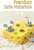 Generic Self Play Cat Toys - Non Slip Funny Cheese Food Dispenser,Interactive Cat Treat Dispenser Toy,for Indoor Kitten