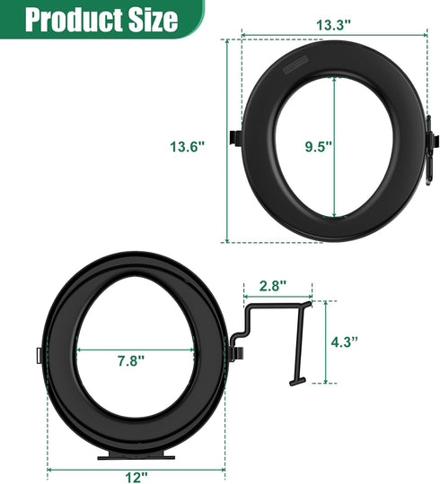 5 PAHTTO Bucket Toilet Seat, Portable Toilet Seat for Gal Buckets, Camping Toilet Seat, Snap-on Toilet Seat