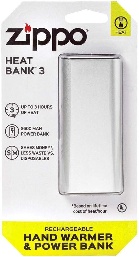 Zippo HeatBank 3, Rechargeable Hand Warmer