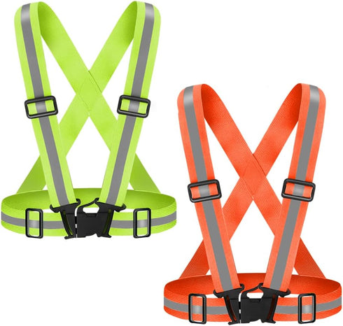 High Visibility Reflective Vest - Adjustable Safety Vest for Walking, Jogging, Hiking, Night Cycling