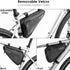 WOTOW Bike Frame Storage Bag, Water Resistant Reflective Triangle Bag with Two Side Pockets for Mountain Road Bike