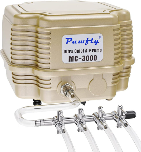 Pawfly Commercial Aquarium Air Pump Oxygen Aerator Pump Kit for Pond Water Garden
