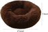 BODISEINT Faux Fur Dog Bed, Shag Round Anti-Anxiety Calming Bed for Medium Large Dogs and Cats (28'' D x 8'' H,
