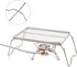 REDCAMP 13.6" Small Folding Campfire Grill - 304 Stainless Steel Portable Grill with Carrying Bag