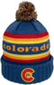 YoColorado Retro Flyer Colorado Pom Beanie - Mountain Winter Hats for Men Women