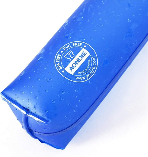 2 Pack Pack, (2 250ml) AONIJIE Soft Water Bottle, TPU Collapsible Flask Foldable Bottles for Hydration BPA-Free