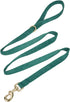 Soft Corduroy Fibric Dog Leash, 5 Feet Length Lead with Heavy Duty Rotating Hook for Medium Large Dogs (M, Green)