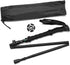 Travel Folding Trekking Hiking Pole with Carrying Case, Adjustable Collapsible Cane for Women Men Hikers Gift, Black
