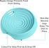 CatGuru Cat Bowls - Whisker Friendly Cat Food Bowl Set of 2, Non Slip Pet Feeding Plate, Shallow Kitten Dish (Aruba)