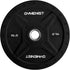 GYMENIST Bumper Plates for 2 Inch Olympic Bars, Premium Commercial Gym, Available in 10 LB to 55 LB Black or Multi Color