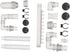1 Set Plumbing Fittings for Fish Tank Filter Tube, Aquarium Filter Water Tubing, External Filter Water Case Overflow Kit