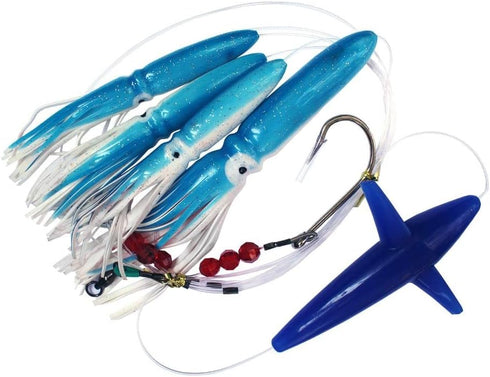 Generic Daisy Chain Tuna Mahi Marlin Blue/White with Free Bag