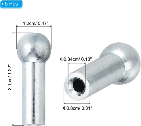 PATIKIL Cable Ball Stopper, Gym Machine Accessories for Cable Fitness Equipment Wire Rope Port Joint Replacement Parts for Home Gym Machine