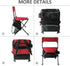 Backpack Zenree Portable Durable Folding Chair, Red - Perfect for Camping, Sporting Events, Campfires, Hiking