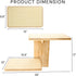 2 2 Cat Wall Shelves, Wall Mount Adult Cat Tree with Steps Sisal Scratch Mats, Solid Wood Kitten Bed Pet Climber