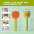 Pet Grooming Brush Kit for Cat and Dog, Hair Massage Cleaner with Release Button, 2 Flea Combs for Shedding Removing Tangles Loose Fur Self Cleaning Accessories (4 Pieces Set)