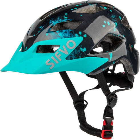 Kids Helmet, SIFVO Kids Bike Helmet with Cool Visor for Boys and Girls 5-14, Adjustable & Lightweight 50-57cm