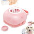 Dog Cat Bath Brush with Soap Dispenser, Soft Silicone Rubber Bristle for Short Haired Dogs and Cats Shower