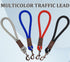 Short Dog Leash, 12 Inch Rope Traffic Handle, Strong Nylon Tab Training Leash for Medium/Large/Ex-Large Dogs