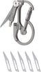 RovyVon U4 Pro+ Plus Titanium Carabiner Keychain Knife, EDC Multitool Pocket Clip
