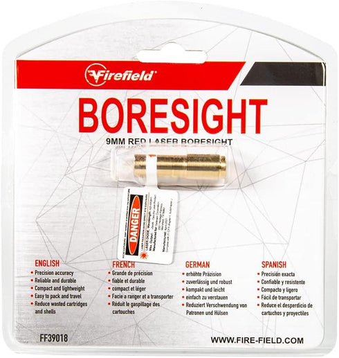 Firefield 9mm In-Chamber Brass Boresight Red Laser