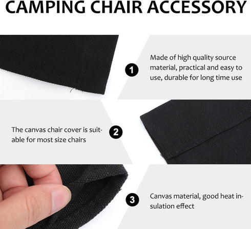 20.66X16.14 Inch Sosoport Director Chair Canvas Replacement Folding Outdoor Camping Chair Seat and Back Cover Patio