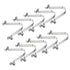 PATIKIL 8.5x6mm Kayak Paddle Snaps, 10 Pack Tent Pole Clips Steel V Shaped Double Pins for Camping