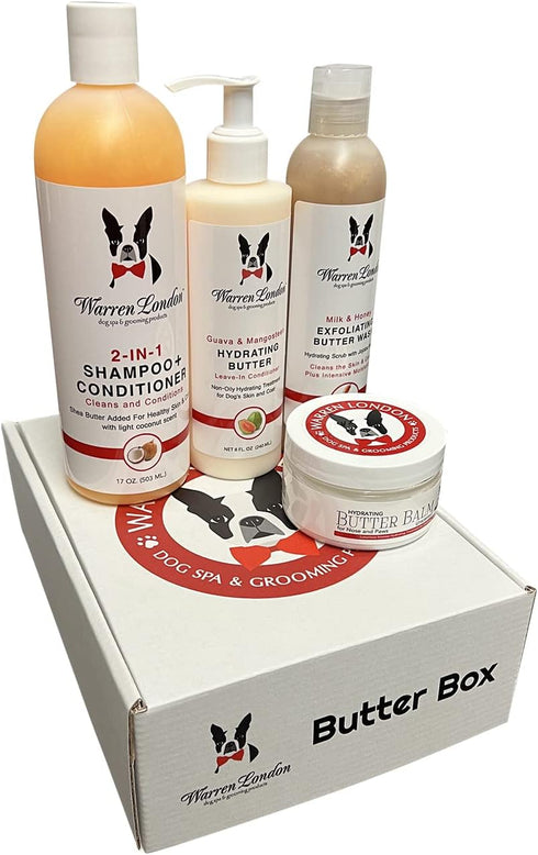 Warren London Dog Products Gift Boxes - Luxury Spa Products for Dogs, Birthday Box or New Puppy Present Gift Idea