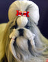 YOY 24PCS / 12 Pairs Adorable Grosgrain Ribbon Pet Dog Hair Bows with Rubber Bands - Puppy Grooming Accessories Set