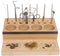 Raprance Wooden Fly Tying Fishing Kit Organizer, Desktop Storage Rack for Tying Tools
