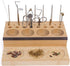 Raprance Wooden Fly Tying Fishing Kit Organizer, Desktop Storage Rack for Tying Tools