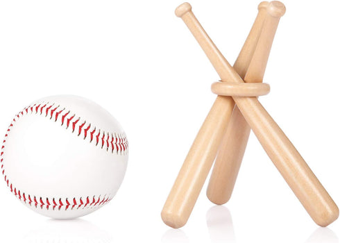 Honoson Baseball Stand Holders, Balls Display Bat Wooden Stand Holder for Baseball Sports Lover