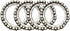 Cryspearl Headset Set 4, 1.57 1.06 E-Bike Steering Ball Bearings of Steel Construction, x in Inner/Outer Diameter