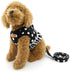 SELMAI Puppy Small Dog/Cat Polka Dots Vest Harness Leash Set, Mesh Padded No Pull Lead, Breathable Lightweight Easy