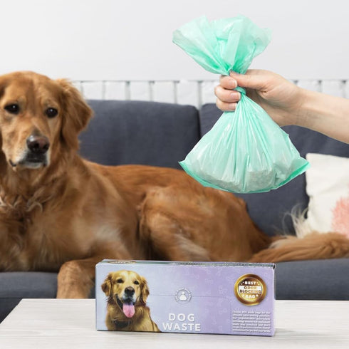 (90Bags) (Pack 2) BOS Odor-Sealing Dog Poop Bags for Pet Waste - Disposal Doggy Bags - Scent & Smell Free [Size: M
