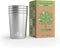 Stainless Steel 10 oz Cups Tumbler (4 Pack) - Stackable Durable Metal Drinking Glasses