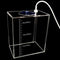 Acryli Made Dosing Container, Liquid Storage Bucket for Aquarium Air Pump Accessories, 2.5L Blue Lid