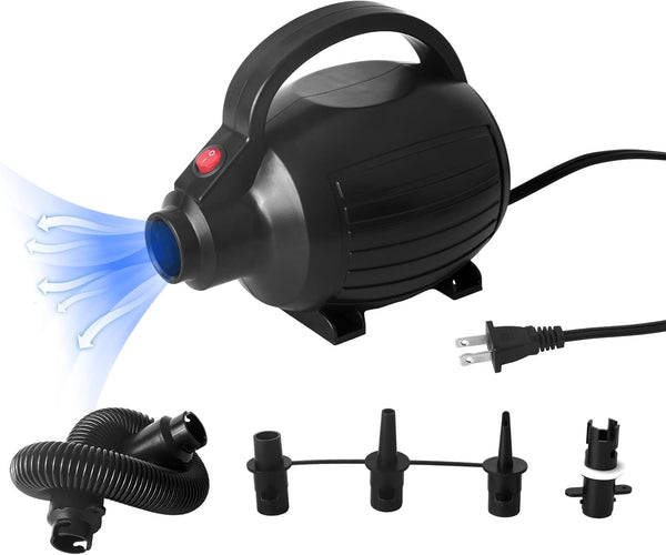 Electric Pump for Inflatables, Quick-Fill Air Mattress Pump for Air Bed Pool