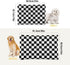 Checkerboard Pet Bed Pad, Soft Dog Bed Mat with Anti-Slip Bottom, Machine Washable Crate Pad for Sleeping