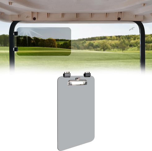 Urgown Magnetic Golf Cart Sun Visor with Scorecard Holder, Universal Front Side Bar