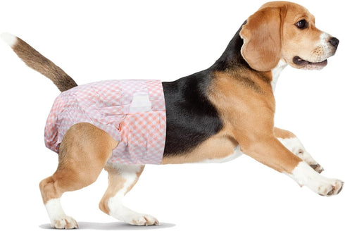 Pappiora Disposable Female Dog Diapers for Waist 1621 in, Leakproof, Super Absorbent, Soft
