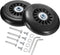 uxcell Luggage Wheels Replacement, 87 x 24 mm Rubber Swivel Caster Bearing Wheels Repair Kits for Suitcase, Inline Skate