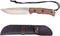 Fixed Blade Bushcraft Knife with Sheath, 8CR Full Tang Camping Hunting Knife with Wooden Handle