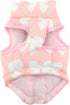 SMALLLEE_LUCKY_STORE New Soft Padded Vest Harness for Small Dogs - Pink Bow, Model: BFL049-Pink-L, L(Chest 17.7" Back